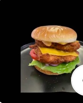Homemade chicken burger