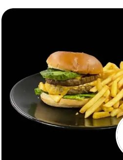Gourmet half pounder burger